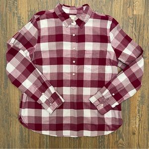 J. Crew Factory Plaid Popover